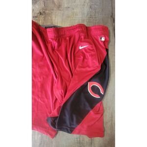 Cincinnati Reds Mens Large Red Nike Dri Fit MLB Stretch Mesh Gym Shorts